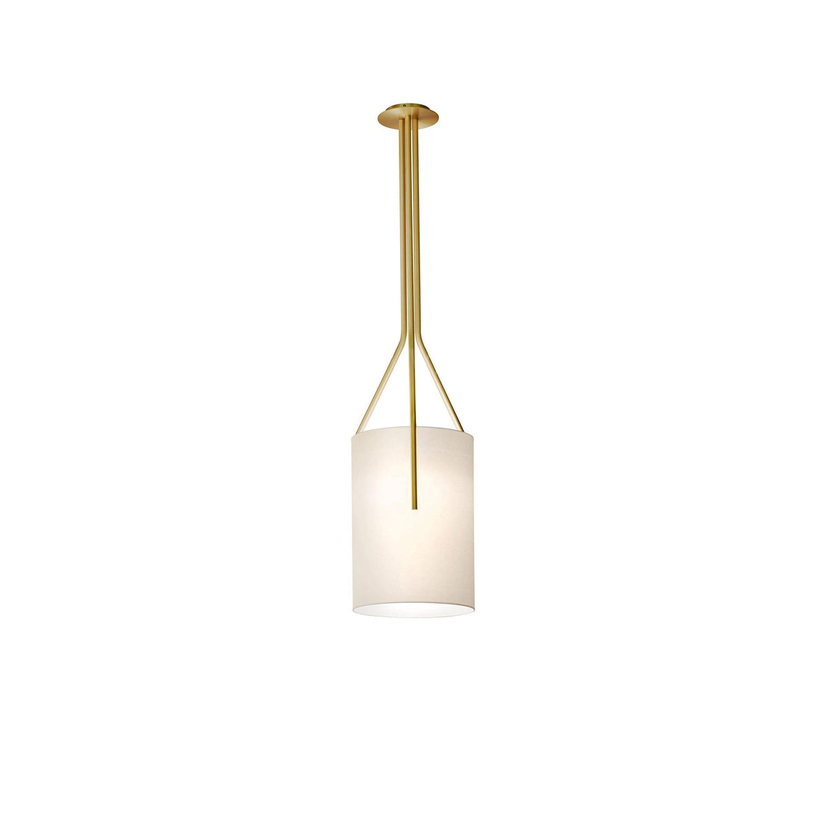 Cex lámpara de araña LED 3-luces latón moderna