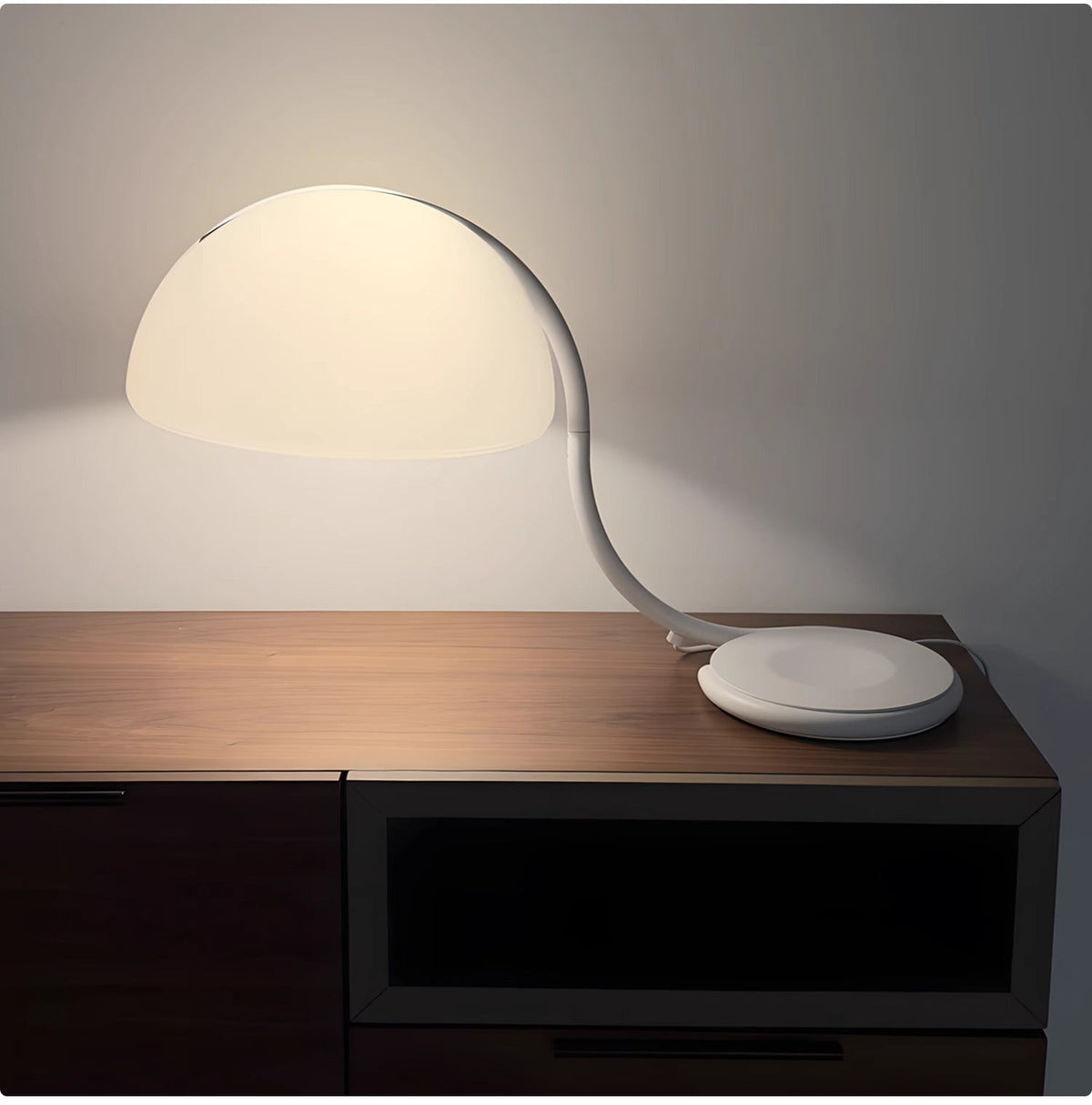 Terialielle lámpara de mesa Arc cúpula