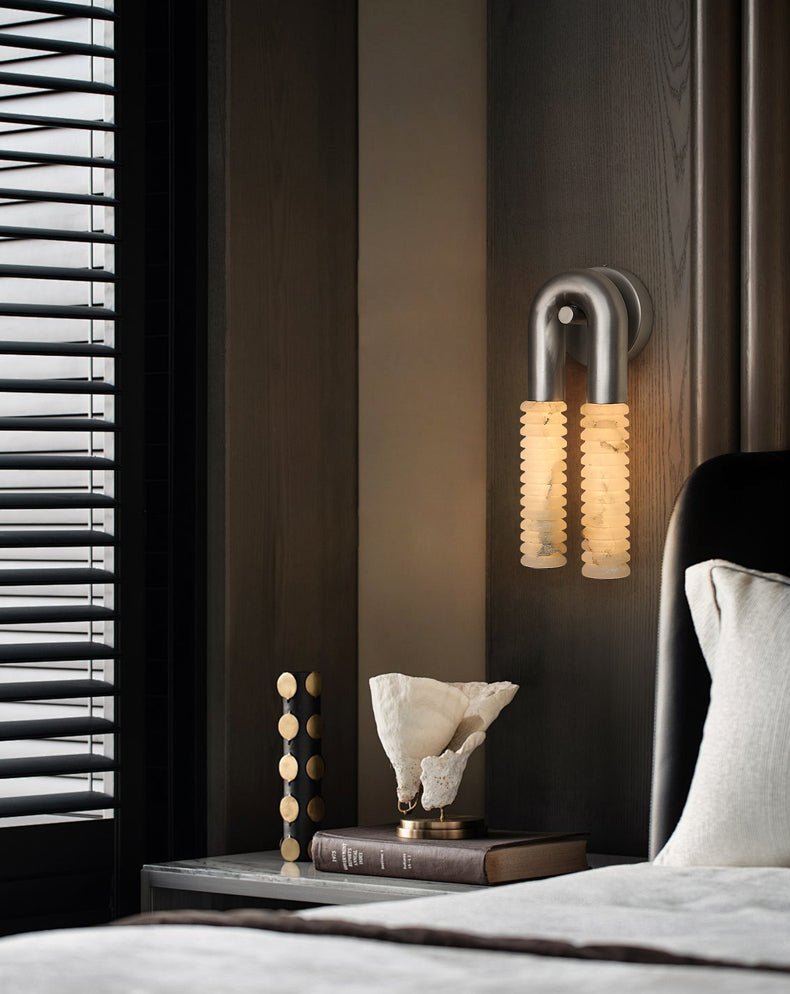 Talbe alabastro Arc Ridge aplique de pared moderno