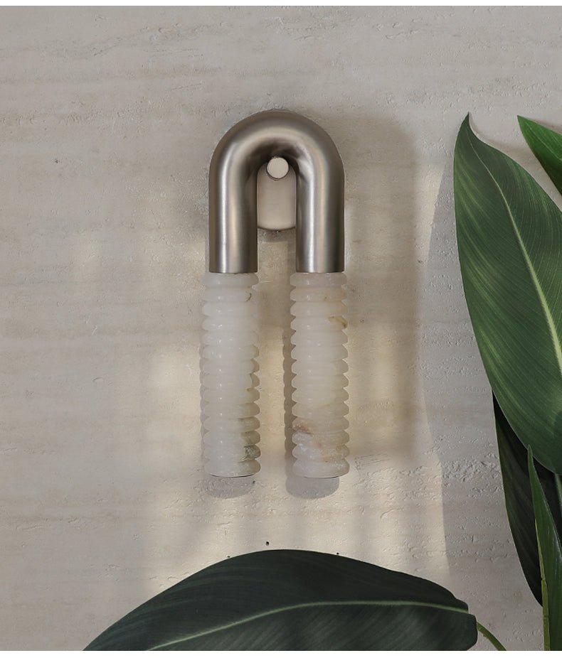Talbe alabastro Arc Ridge aplique de pared moderno