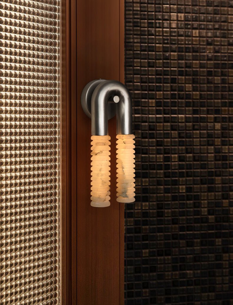 Talbe alabastro Arc Ridge aplique de pared moderno