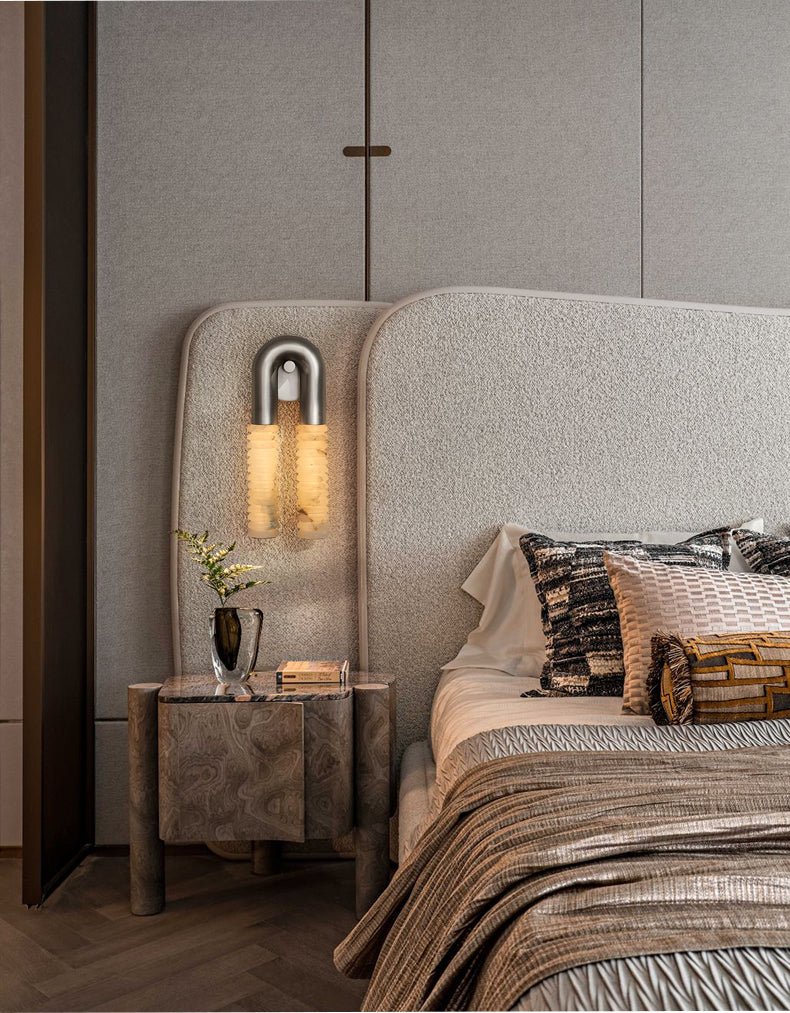 Talbe alabastro Arc Ridge aplique de pared moderno