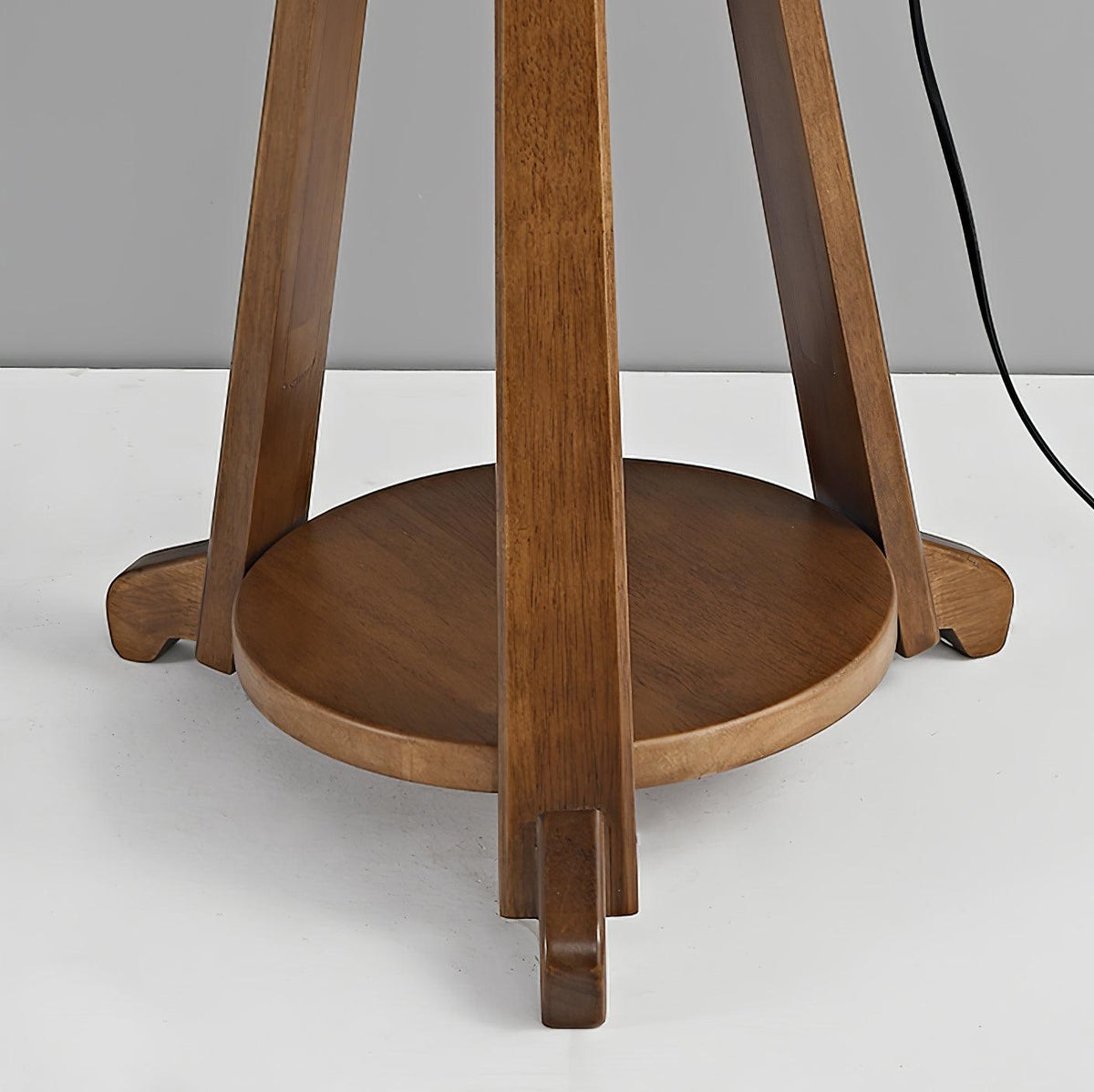 Vazoril lámpara de pie multifuncional de madera y tejido