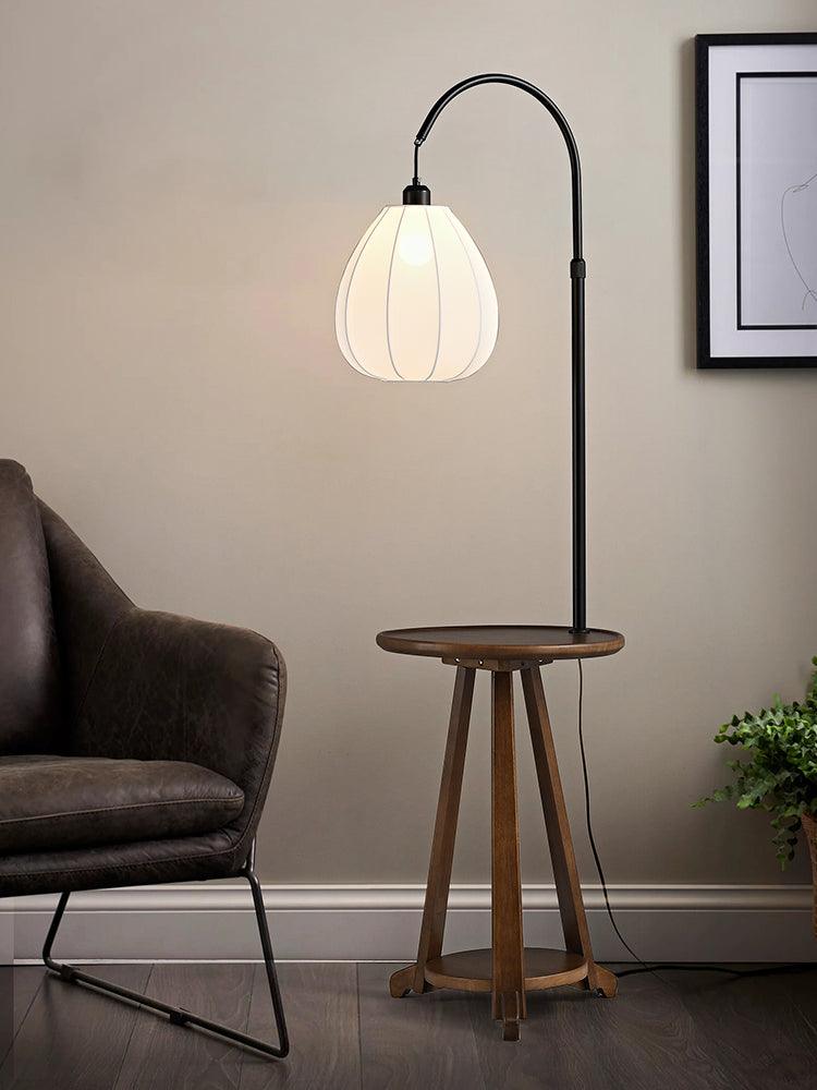 Vazoril lámpara de pie multifuncional de madera y tejido