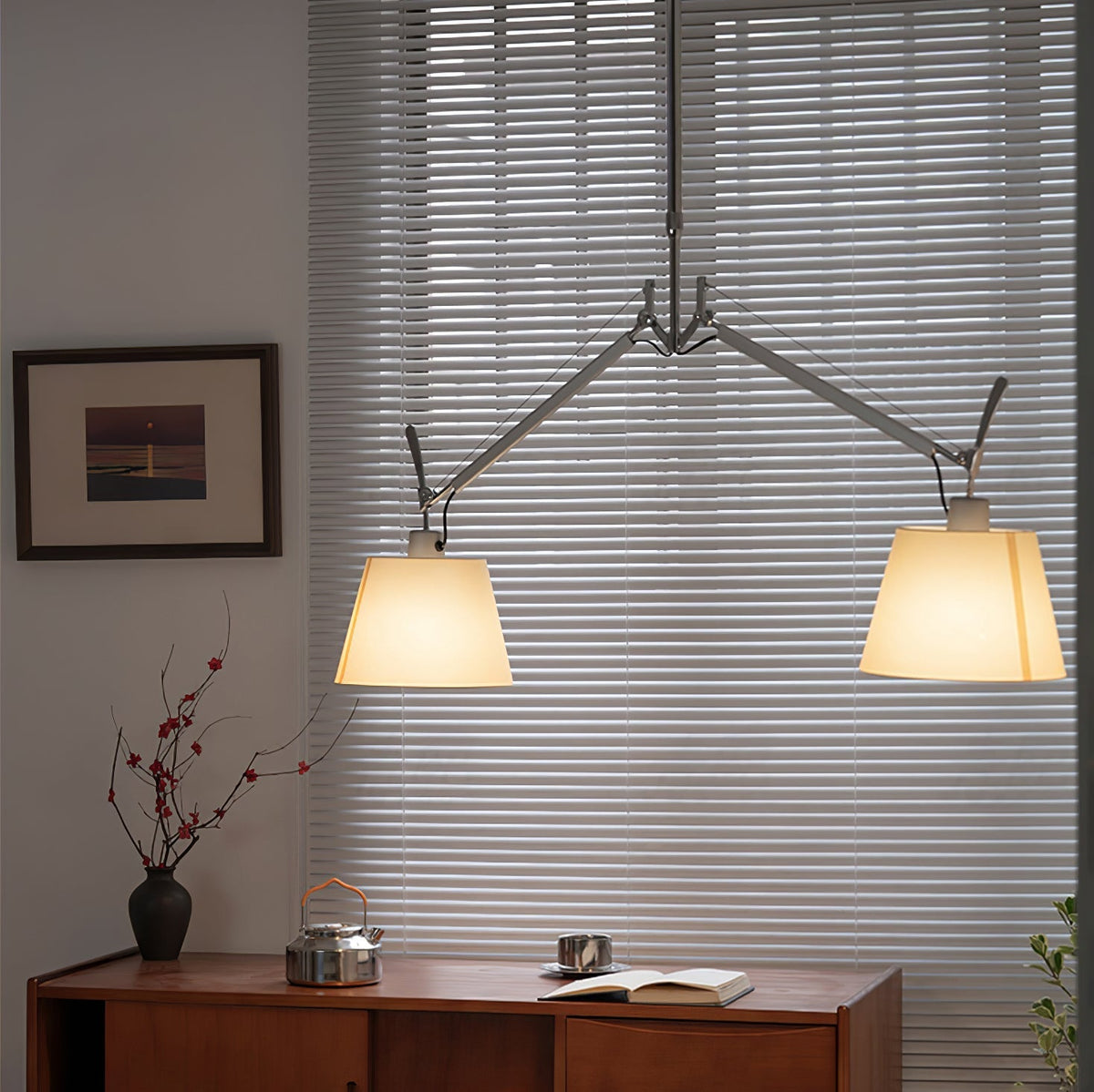 Evmirion lámpara colgante con pantalla de tejido Premium elegancia