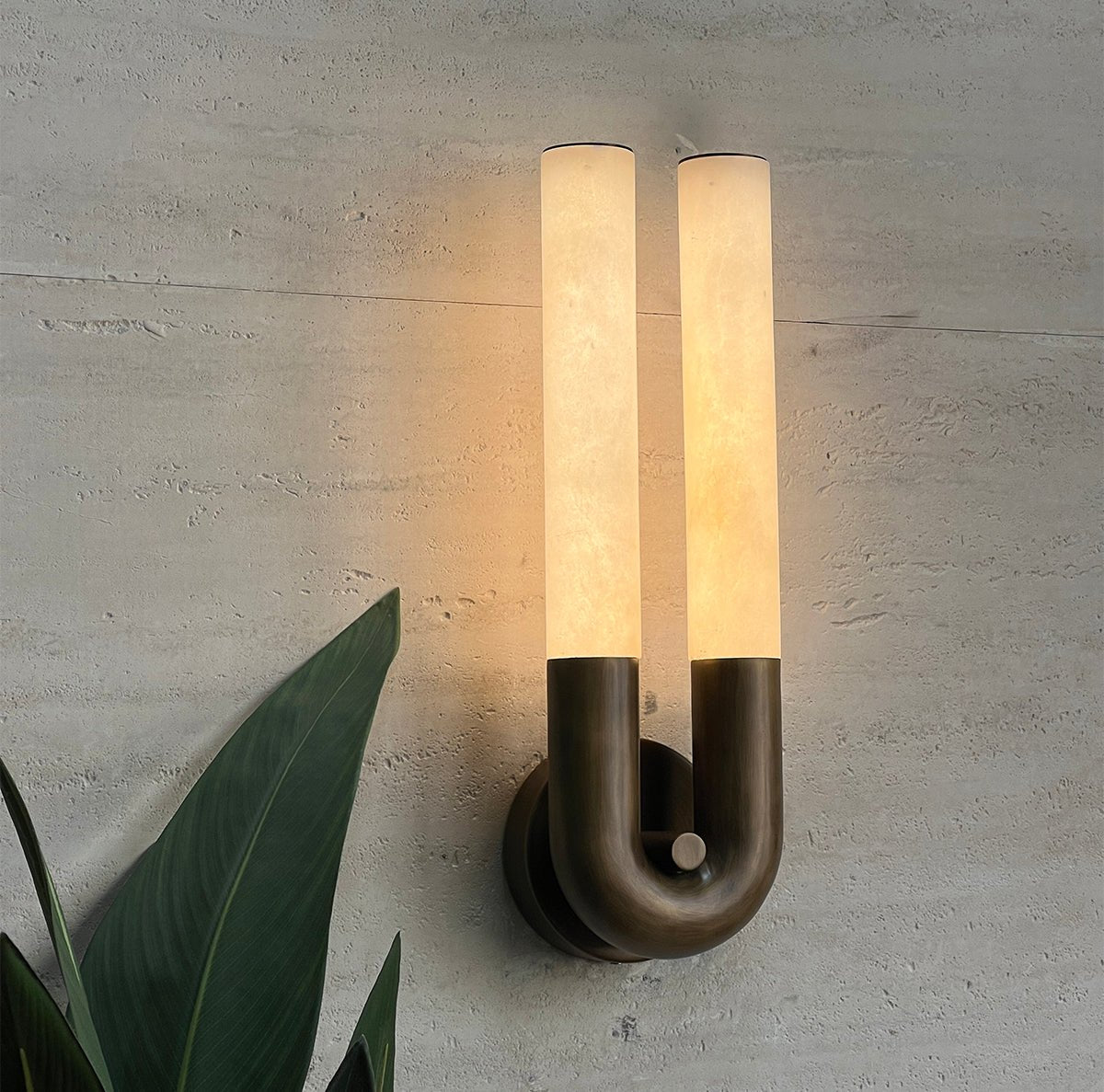 Orvella aplique de pared alabastro