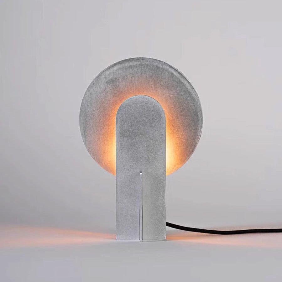 Solvique lámpara de mesa Arch de mármol