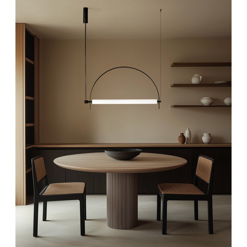 Arched lámpara de araña lineal con LED