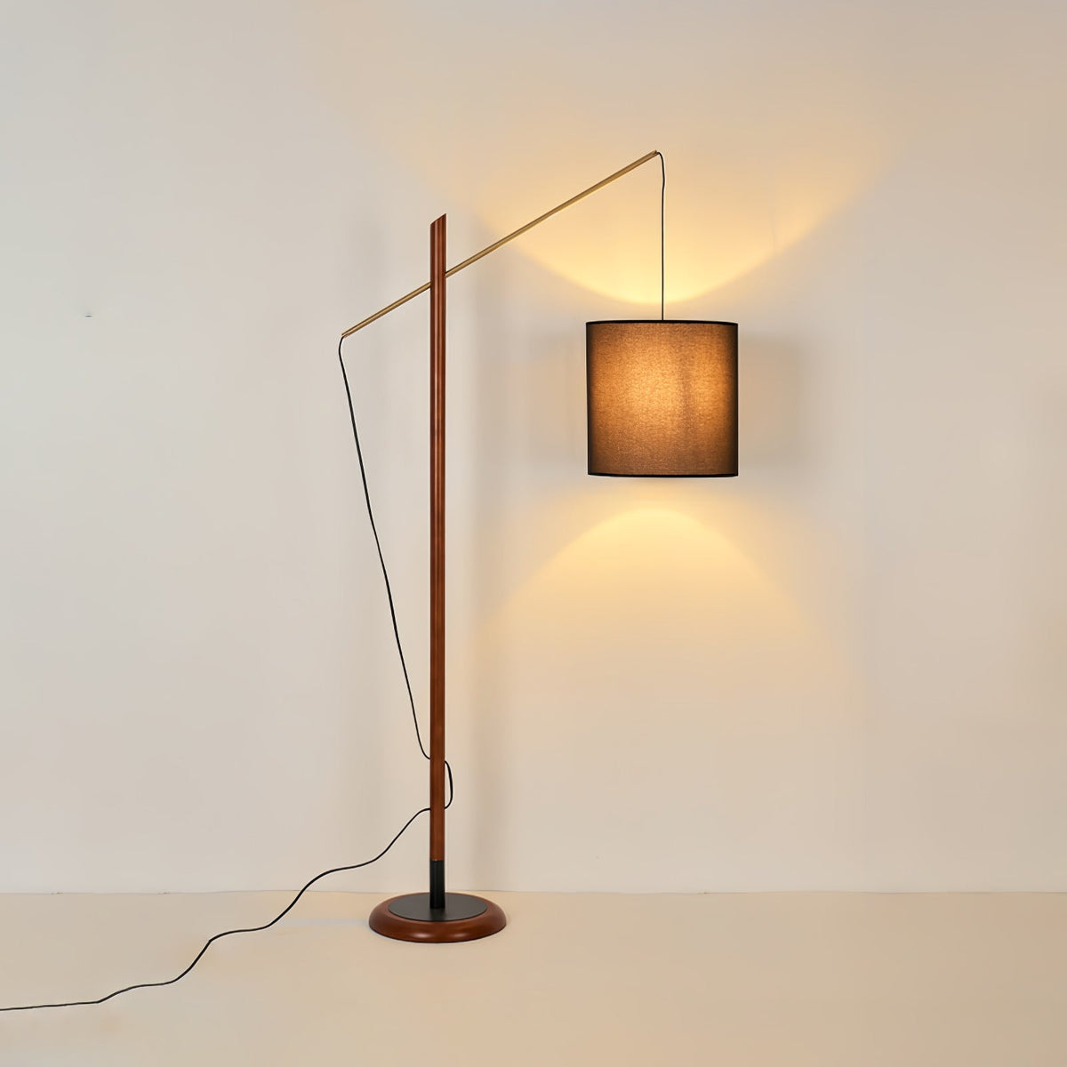 Nyvariol lámpara de pie minimalista de madera