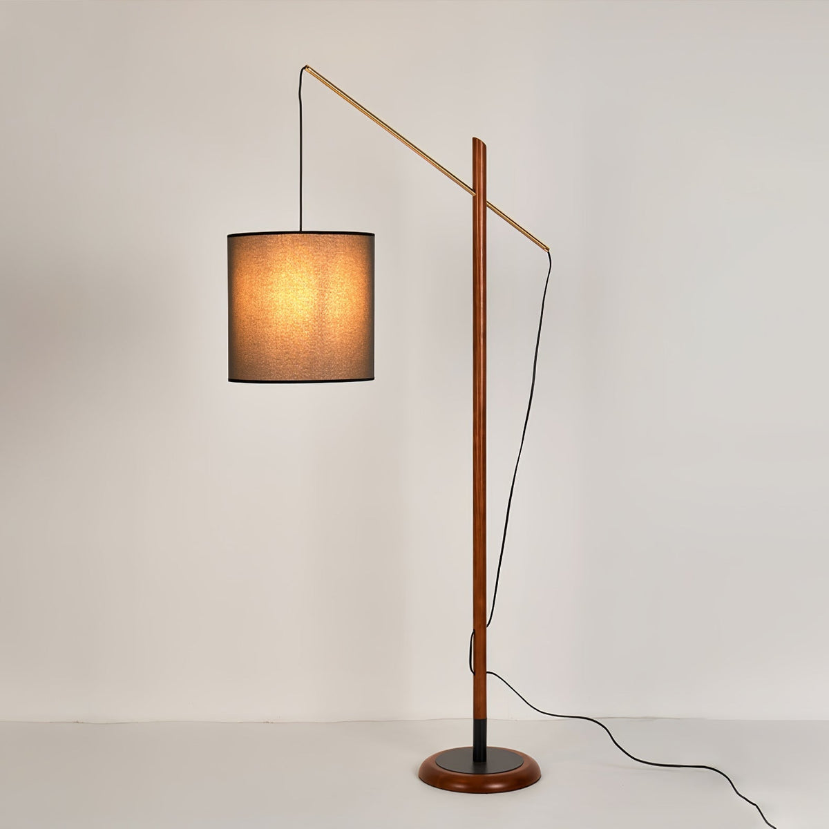 Nyvariol lámpara de pie minimalista de madera