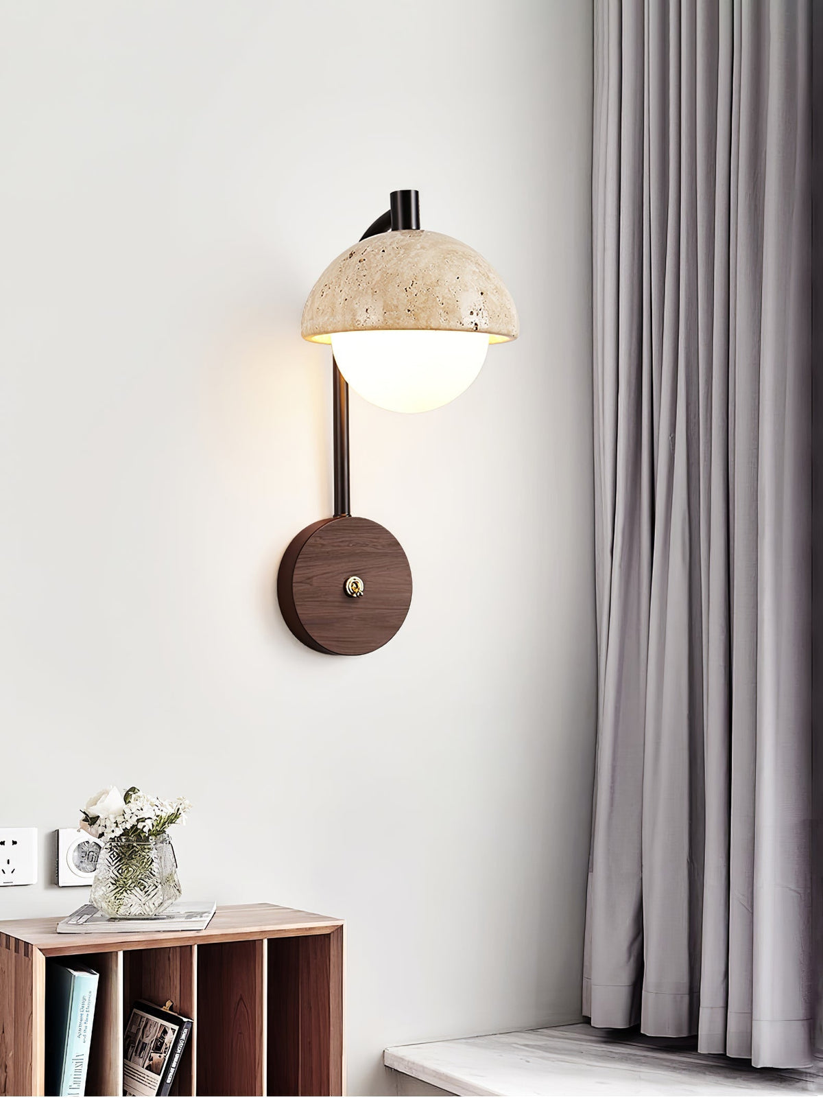 Ormaren aplique de pared en travertino