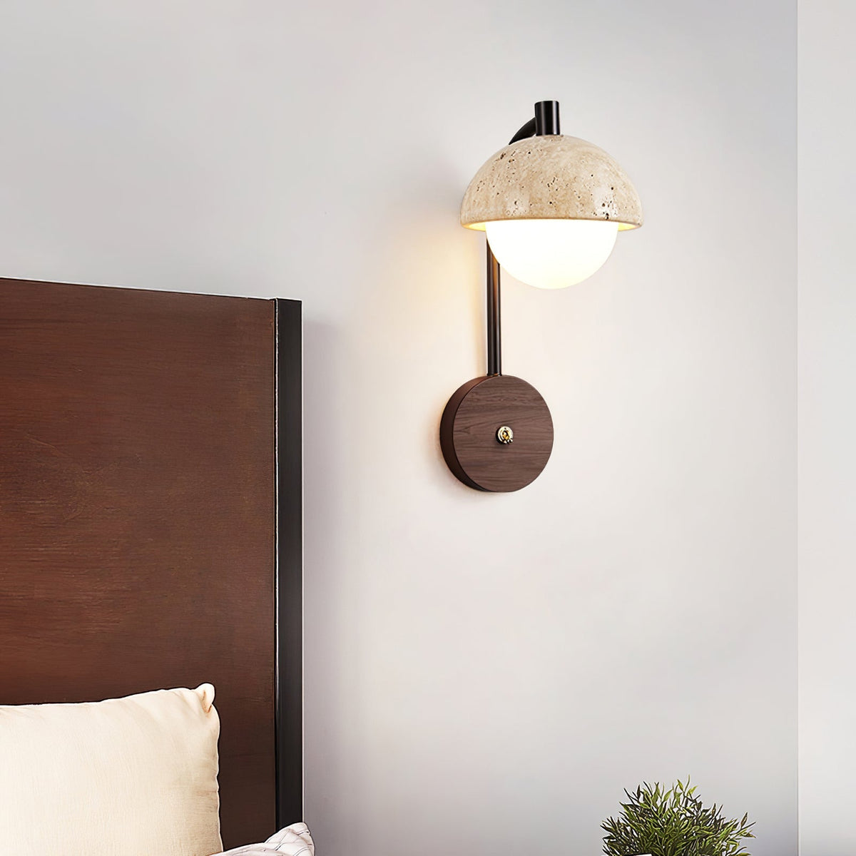 Ormaren aplique de pared en travertino