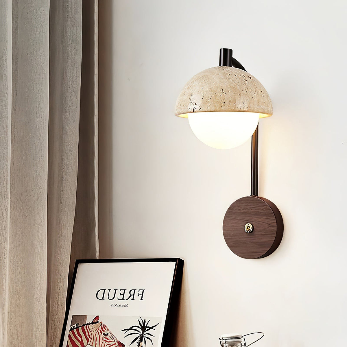 Ormaren aplique de pared en travertino