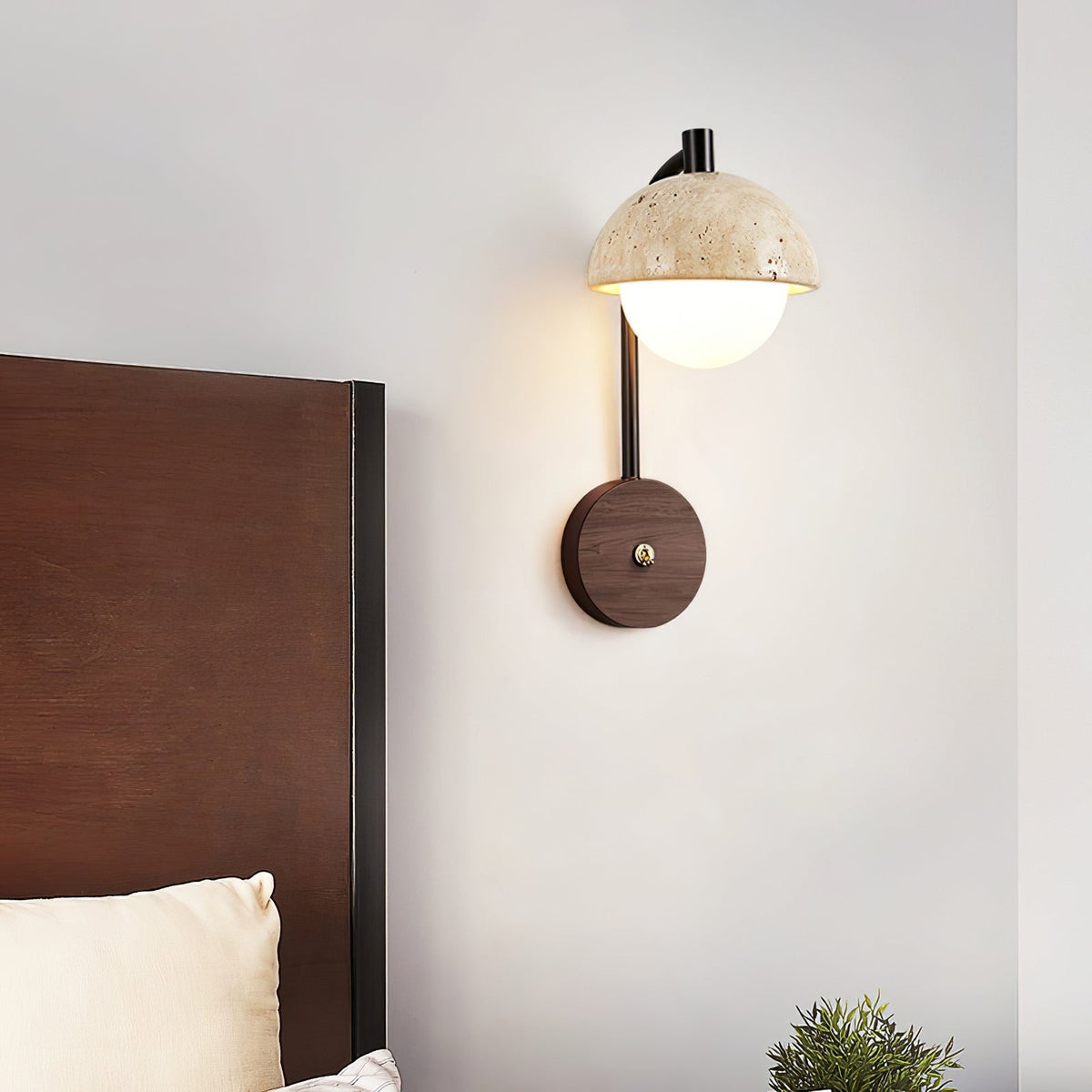 Ormaren aplique de pared en travertino