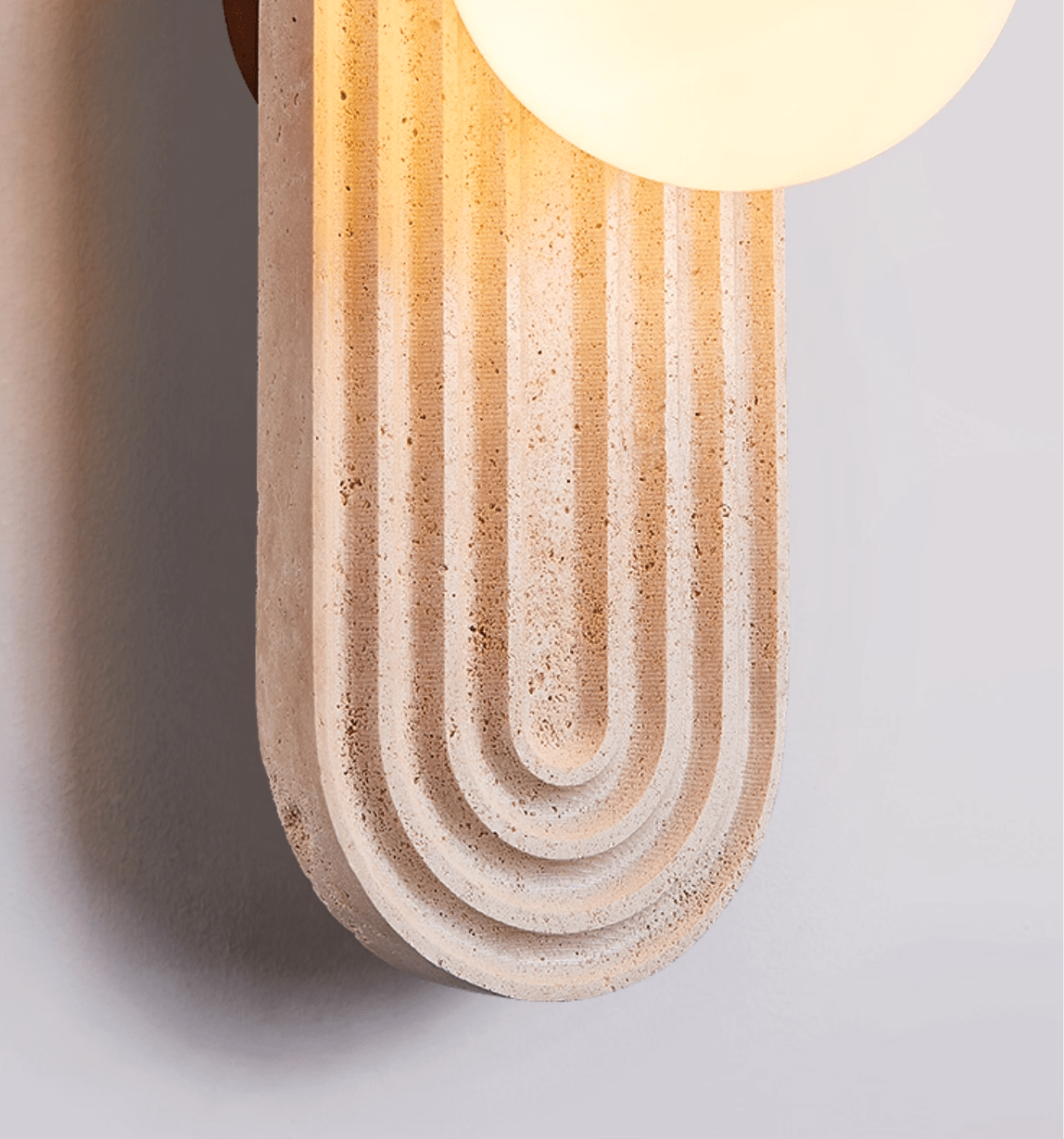 Fuleno aplique de pared en travertino