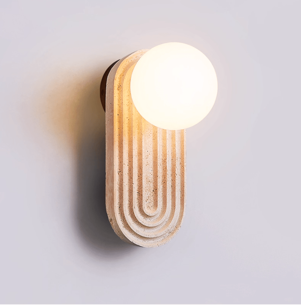 Fuleno aplique de pared en travertino