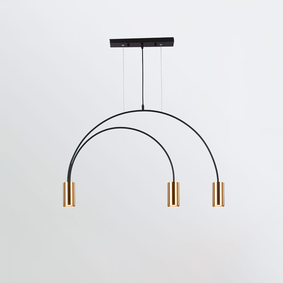 Noriel lámpara colgante minimalista con cilindros superpuestos para comedor cilíndrico