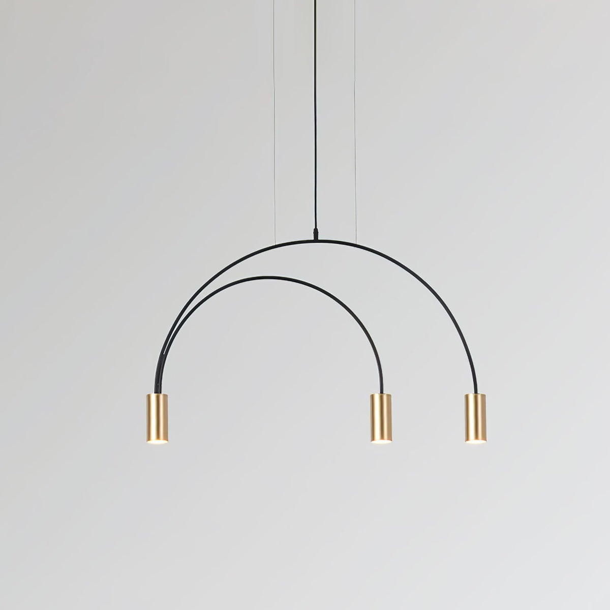 Noriel lámpara colgante minimalista con cilindros superpuestos para comedor cilíndrico