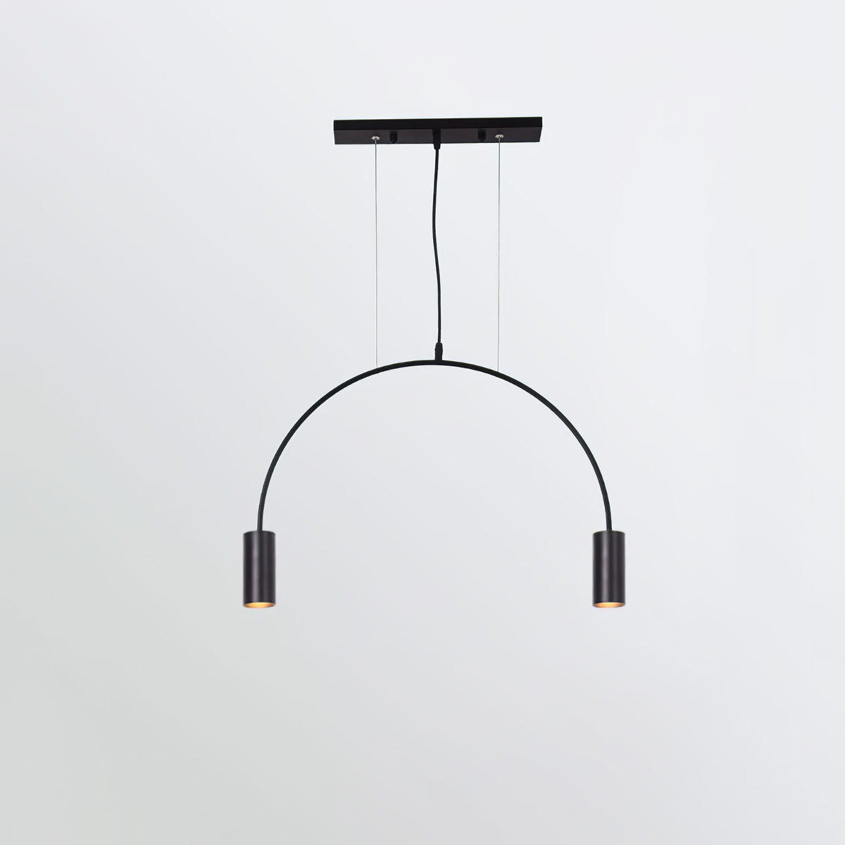 Noriel lámpara colgante minimalista con cilindros superpuestos para comedor cilíndrico
