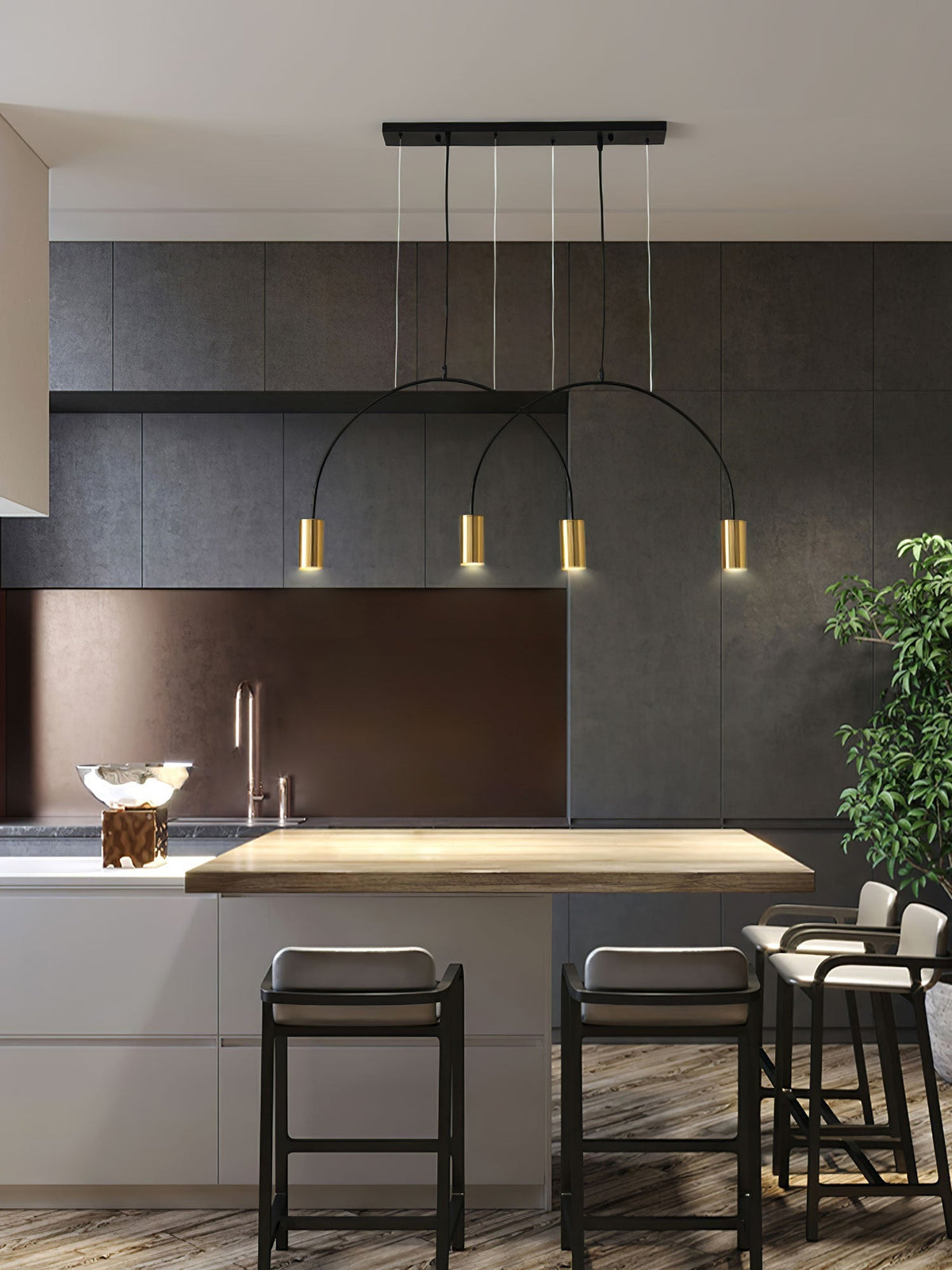 Noriel lámpara colgante minimalista con cilindros superpuestos para comedor cilíndrico