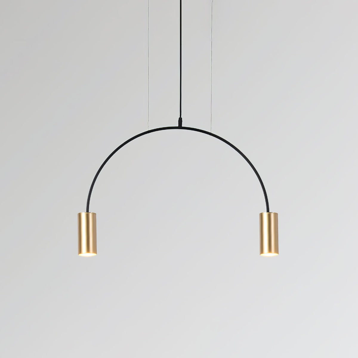 Noriel lámpara colgante minimalista con cilindros superpuestos para comedor cilíndrico