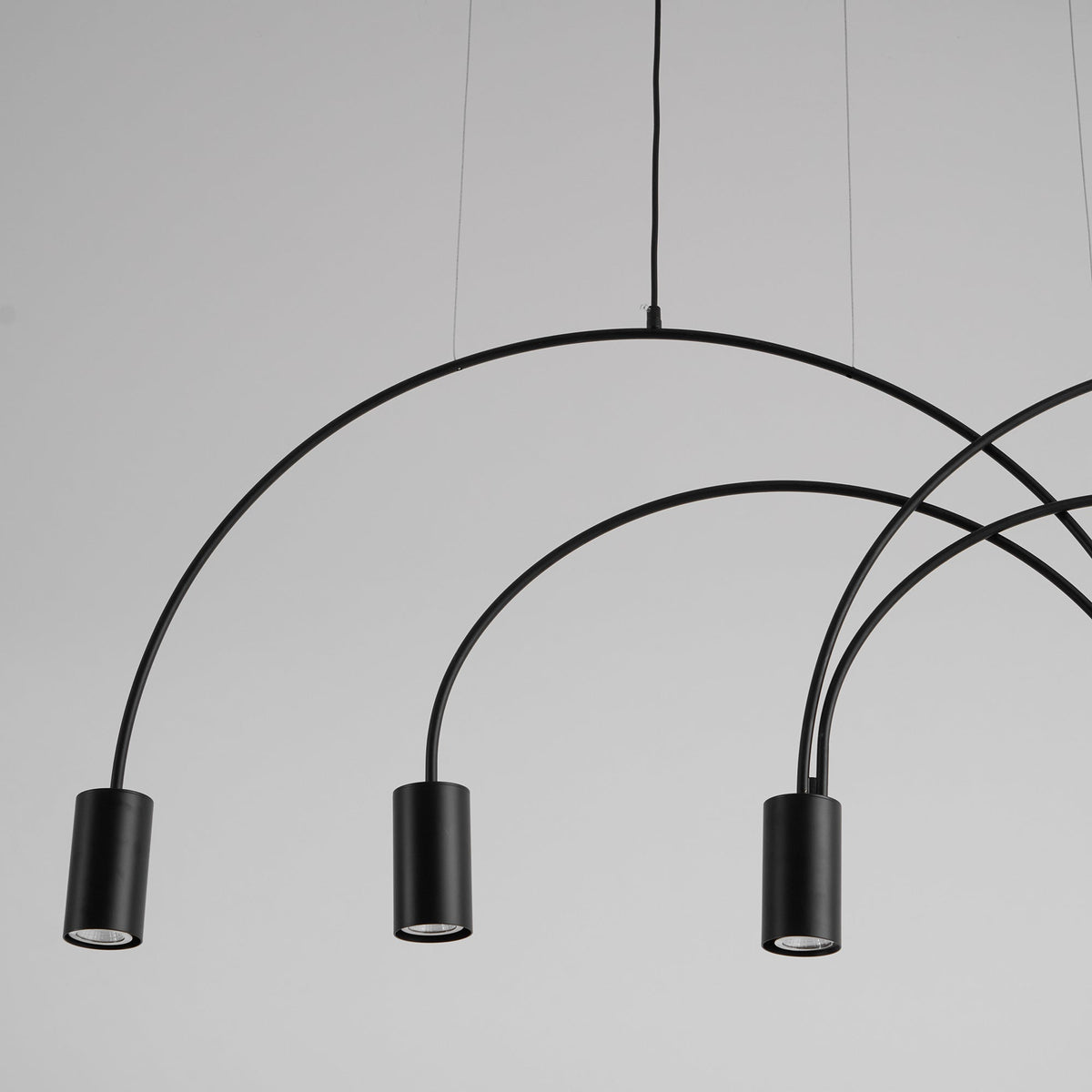 Noriel lámpara colgante minimalista con cilindros superpuestos para comedor cilíndrico