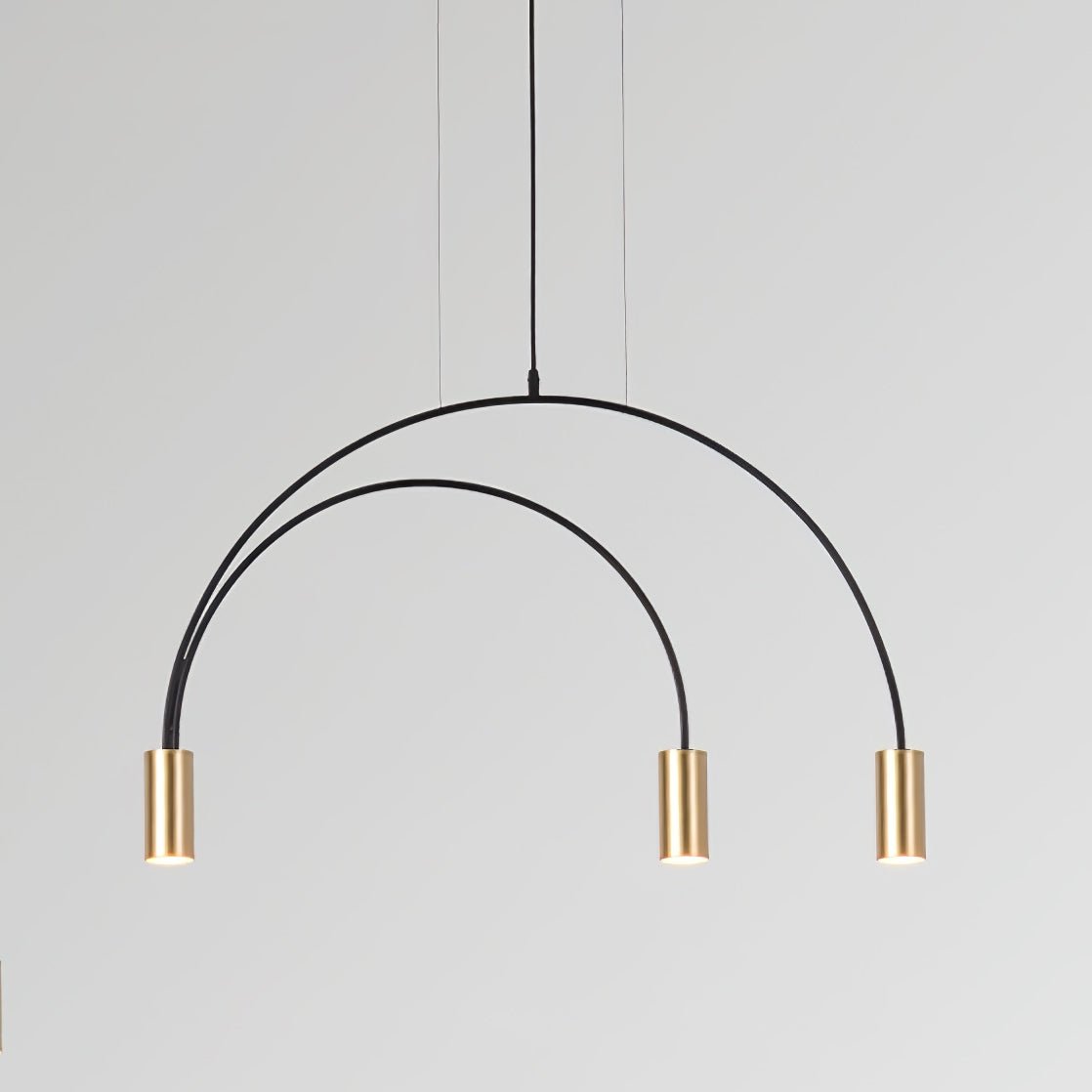 Noriel lámpara colgante minimalista con cilindros superpuestos para comedor cilíndrico
