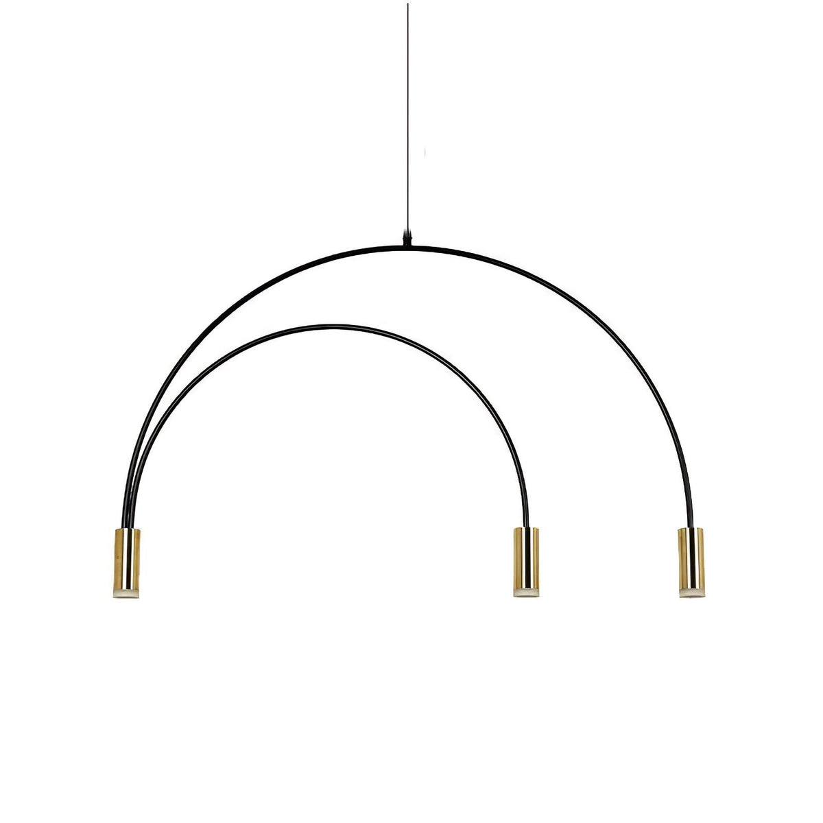 Noriel lámpara colgante minimalista con cilindros superpuestos para comedor cilíndrico