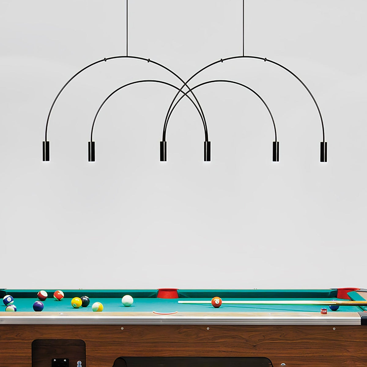 Noriel lámpara colgante minimalista con cilindros superpuestos para comedor cilíndrico