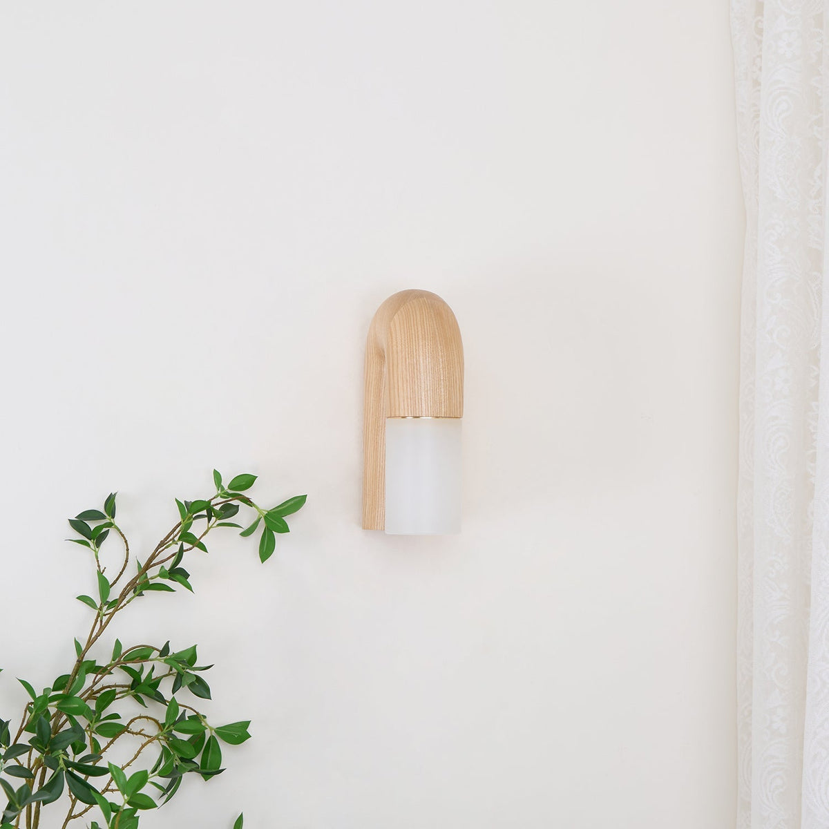 King aplique de pared moderno minimalista de madera