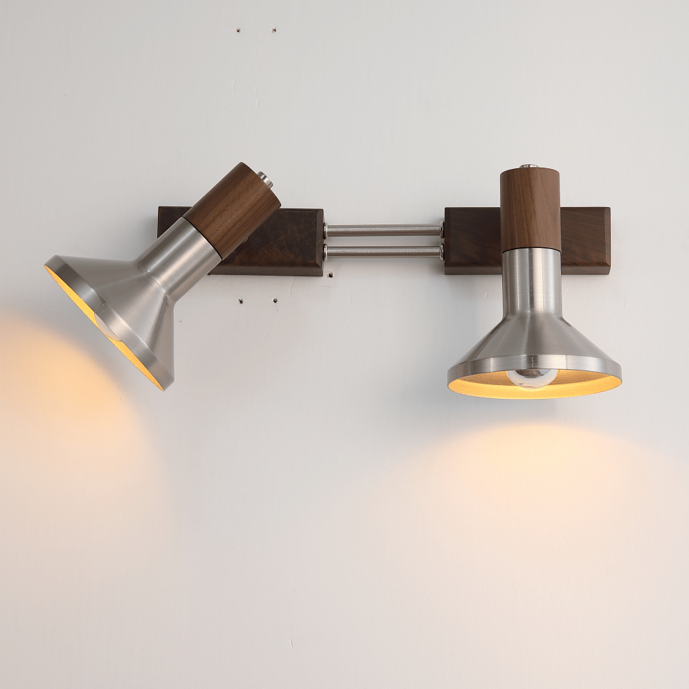 Ardell aplique de pared doble con cabezales rotatorios