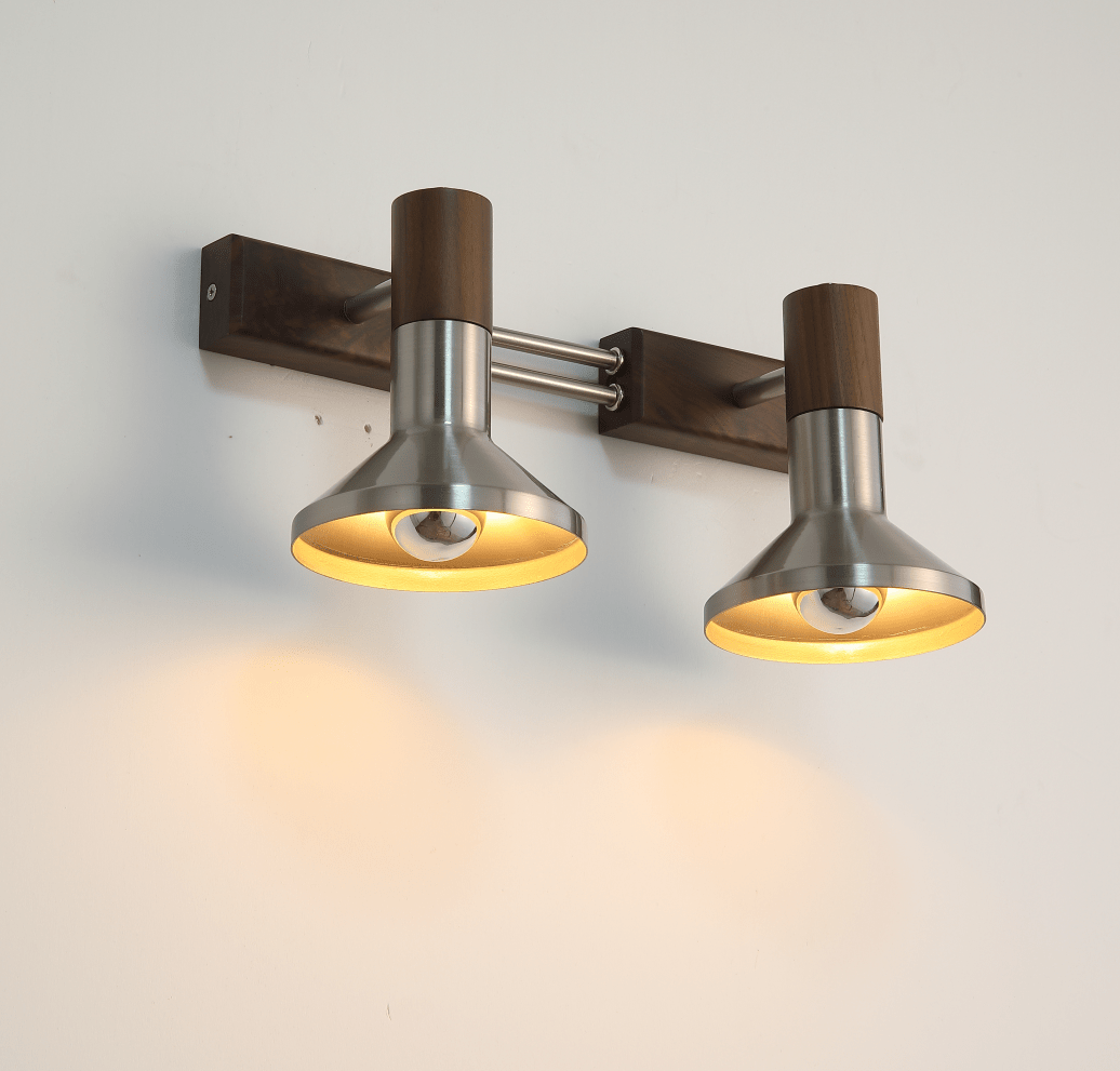 Ardell aplique de pared doble con cabezales rotatorios