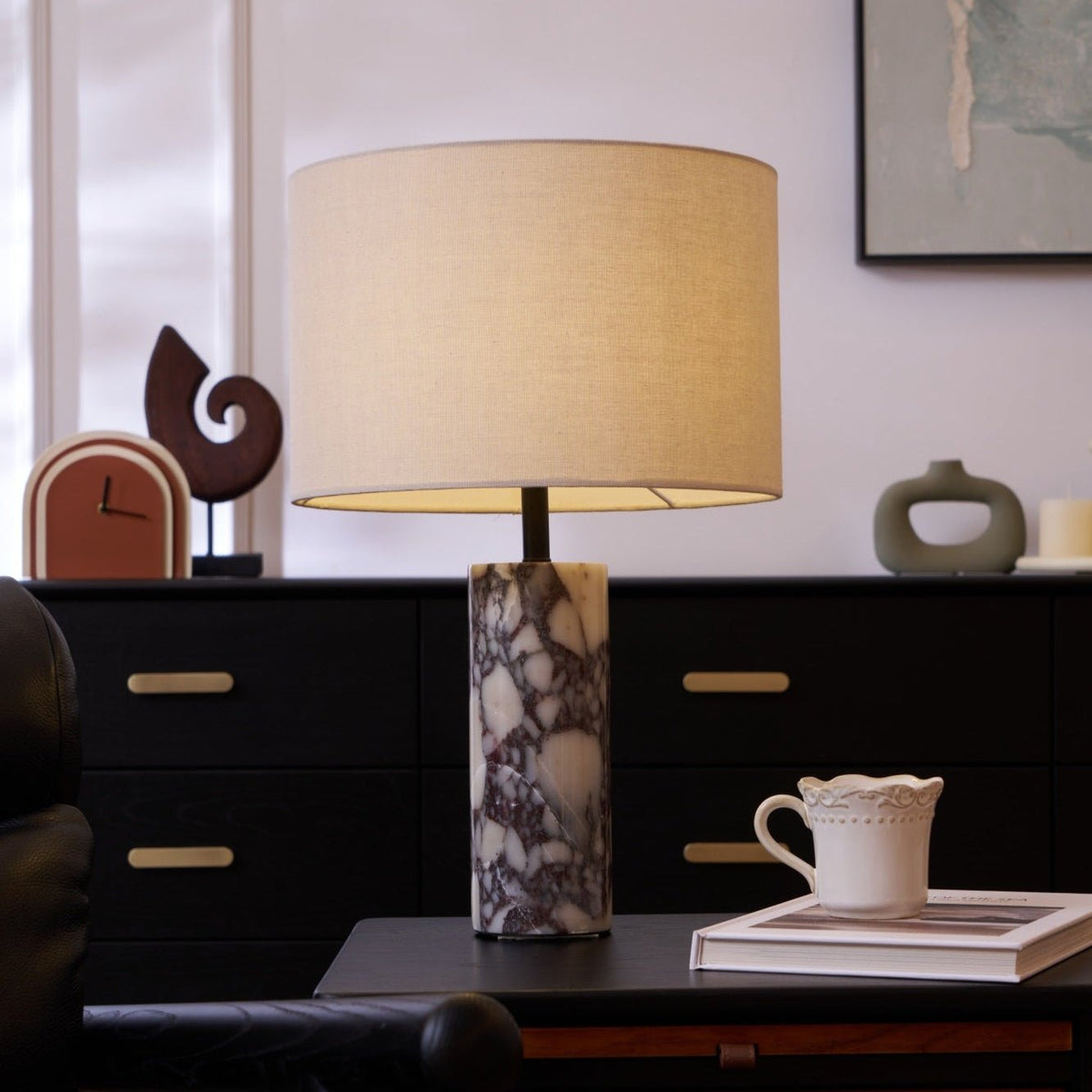Vivo lámpara de mesa elegante de mármol
