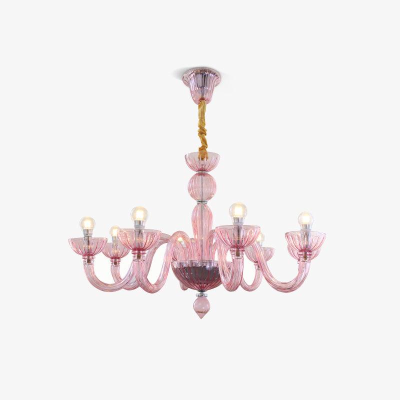 Lioraniel lámpara de araña de vidrio de Murano elegante artesanal