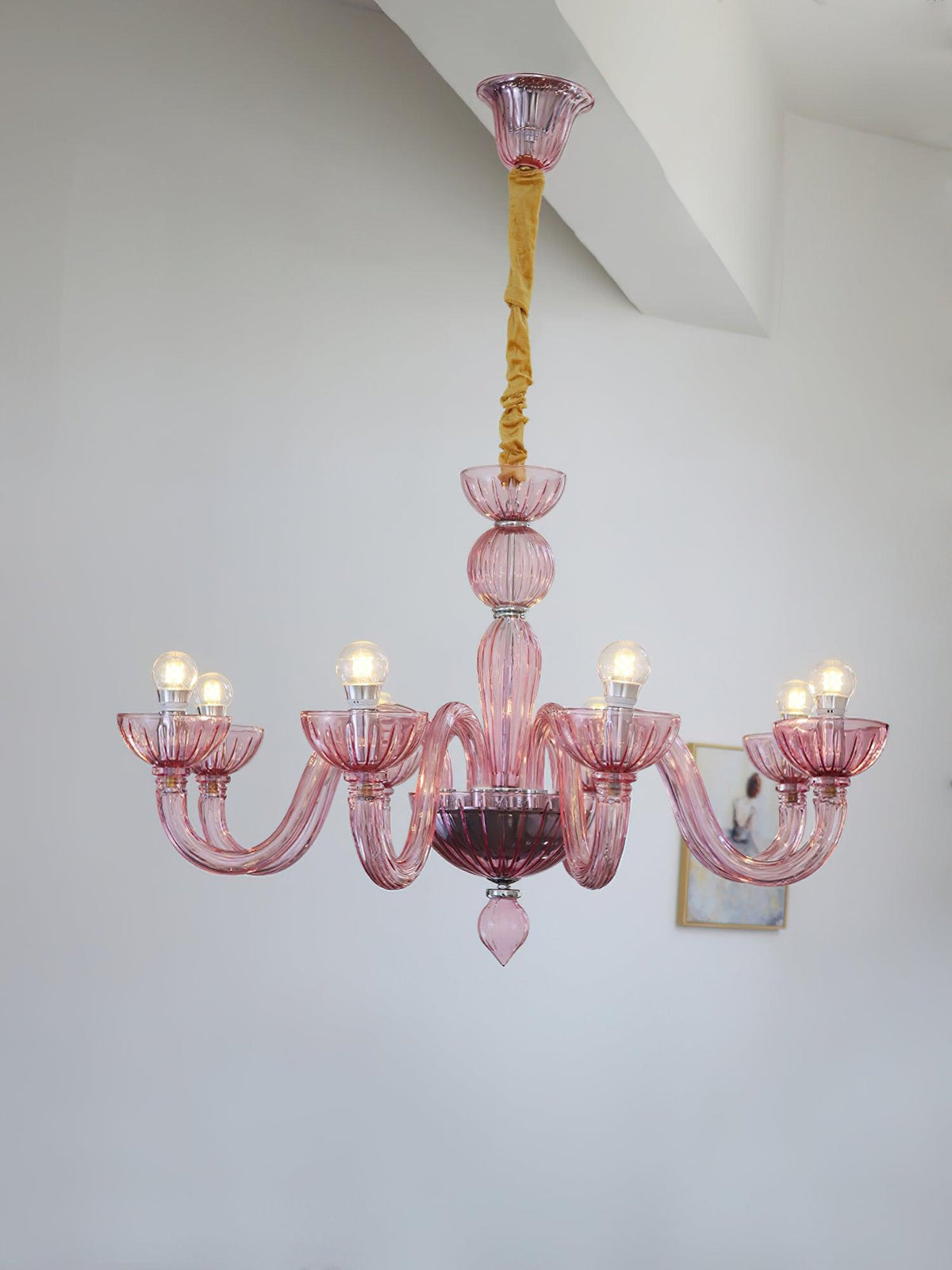 Lioraniel lámpara de araña de vidrio de Murano elegante artesanal