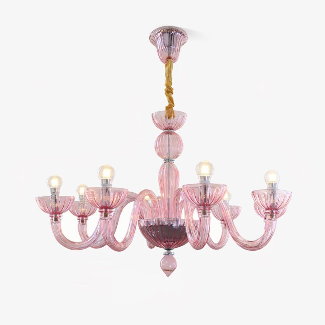 Lioraniel lámpara de araña de vidrio de Murano elegante artesanal