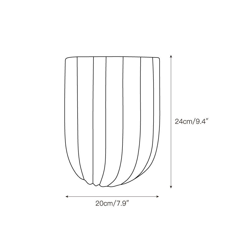 Tinduvys aplique de pared elegancia Ariel con cuerpo de mármol flautado