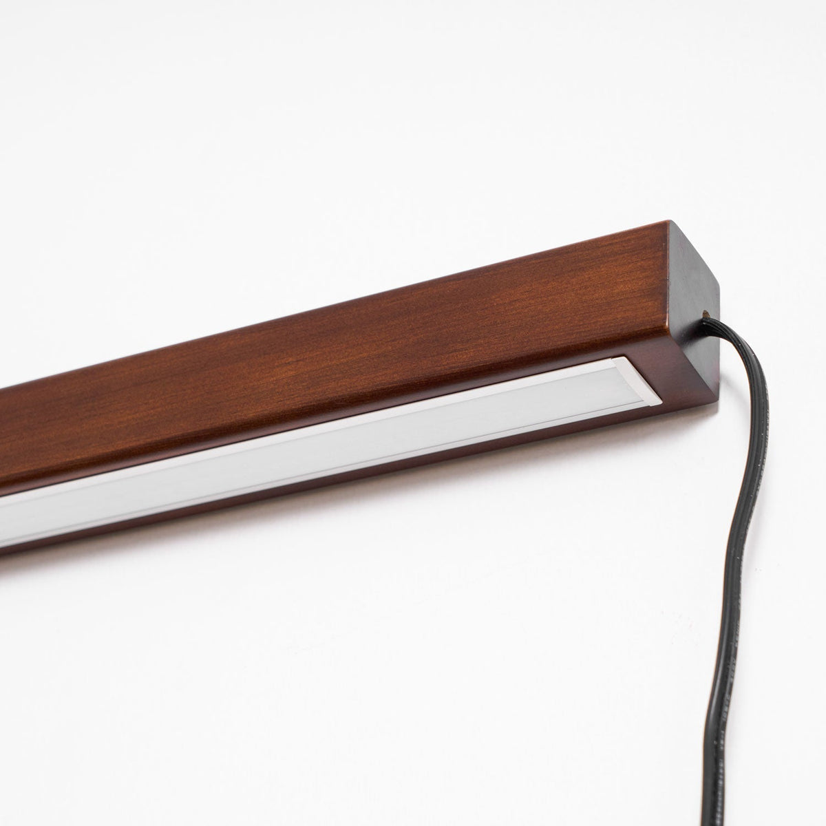 Bryf aplique de pared lineal de madera con enchufe enchufable
