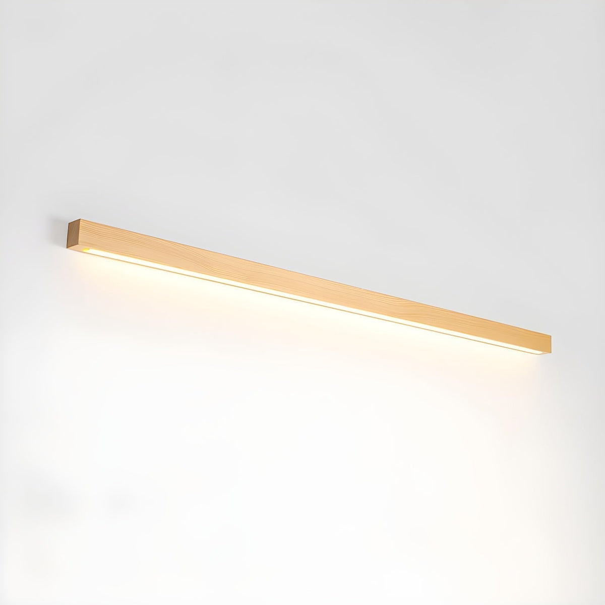 Lustra Lámpara Pared Lineal Minimalista Madera