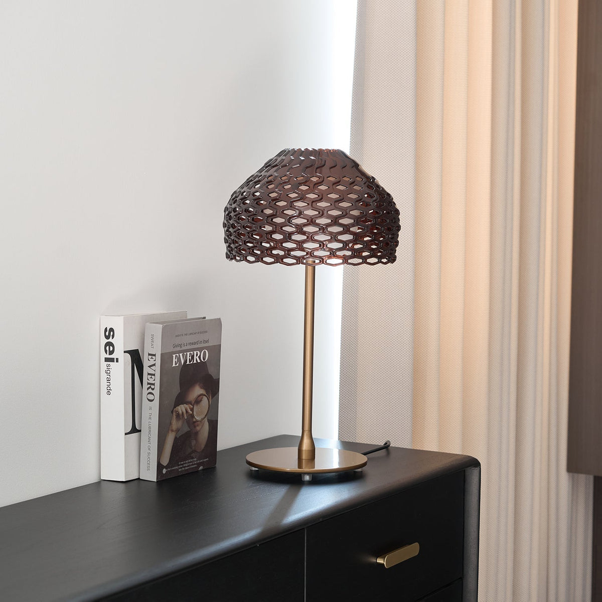 Vintace lámpara de mesa industrial de plástico