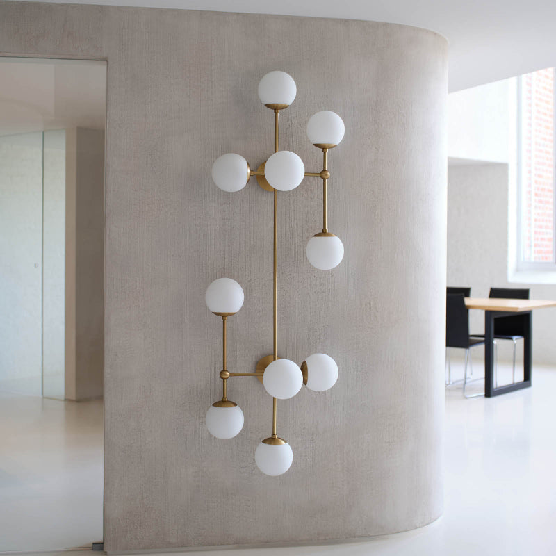 Ulfuvyo aplique de pared moderno minimalista de vidrio y metal