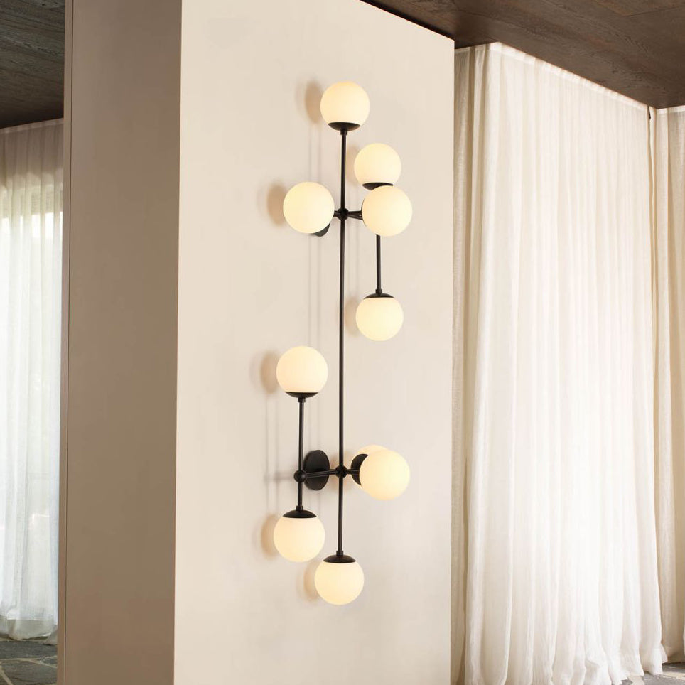 Ulfuvyo aplique de pared moderno minimalista de vidrio y metal