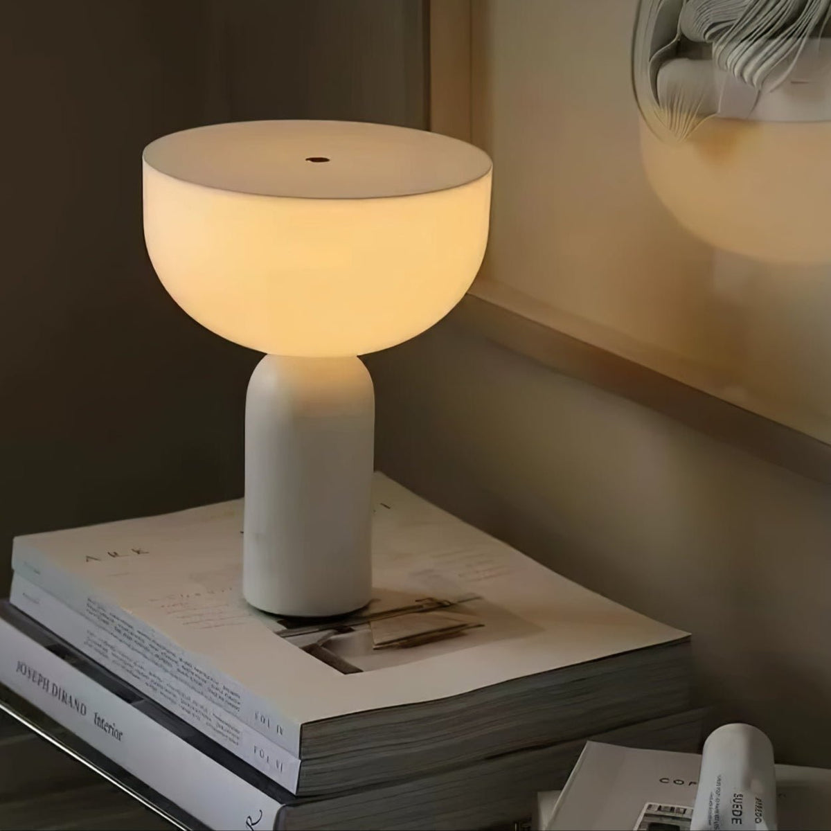 Vicky lámpara de mesa minimalista de mármol