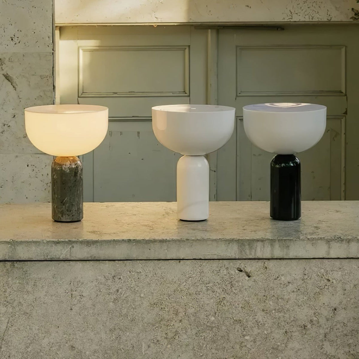 Vicky lámpara de mesa minimalista de mármol