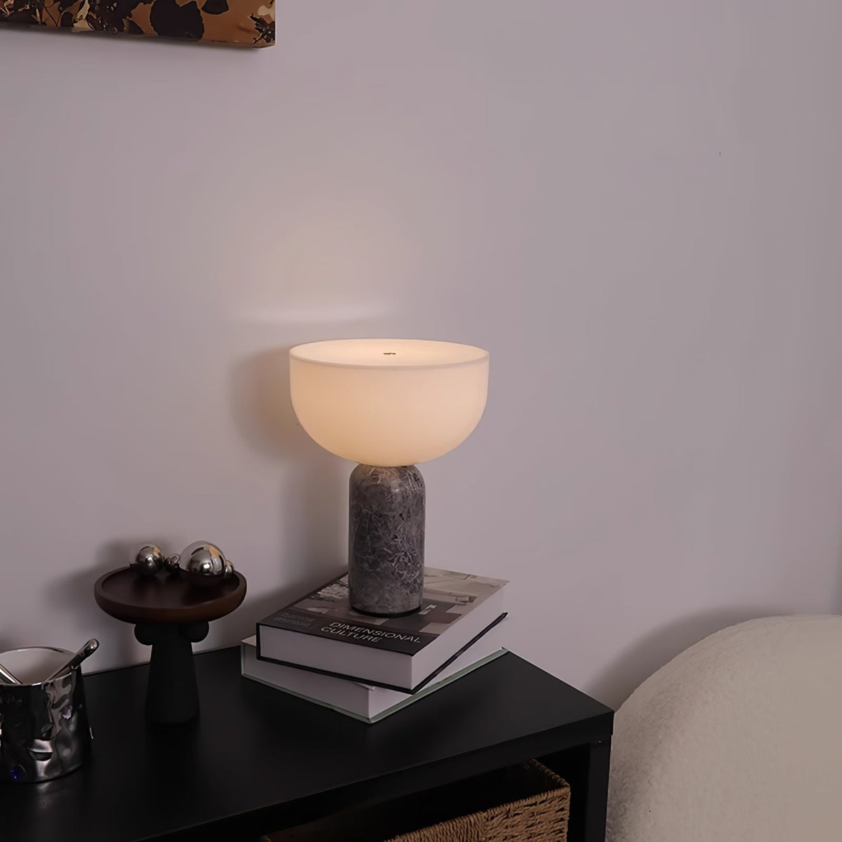 Vicky lámpara de mesa minimalista de mármol