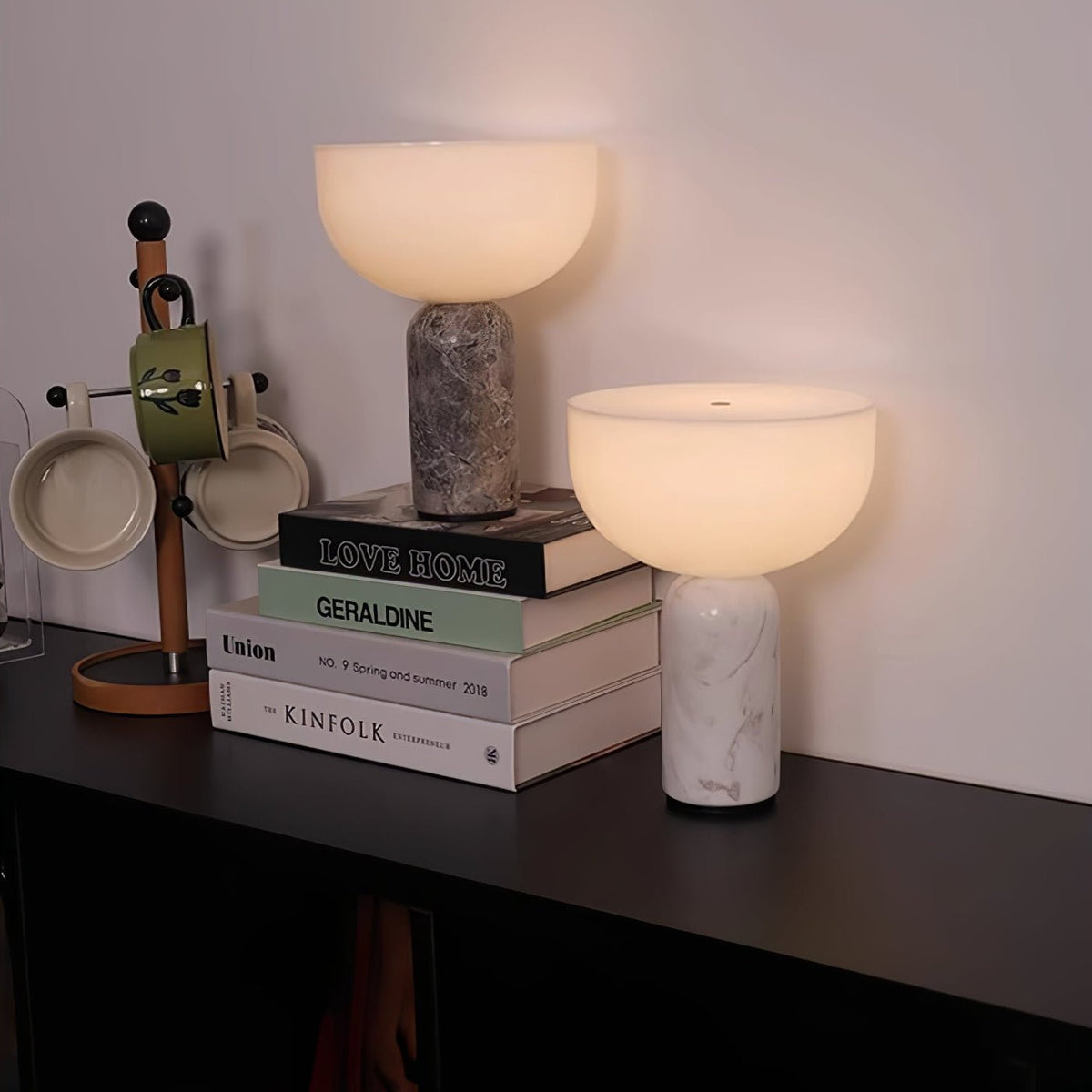Vicky lámpara de mesa minimalista de mármol