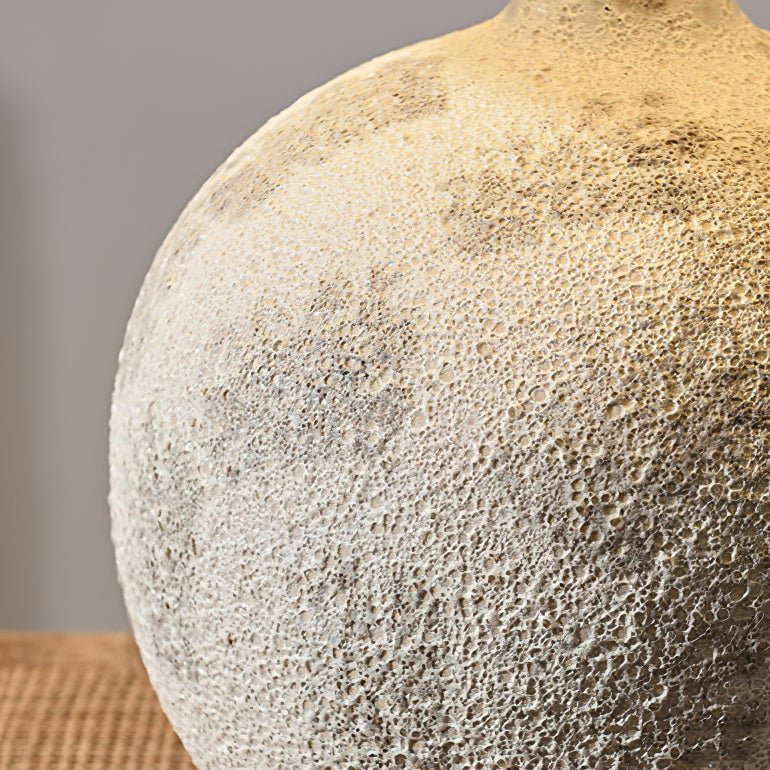 Riona lámpara de mesa de cerámica y tejido natural beige