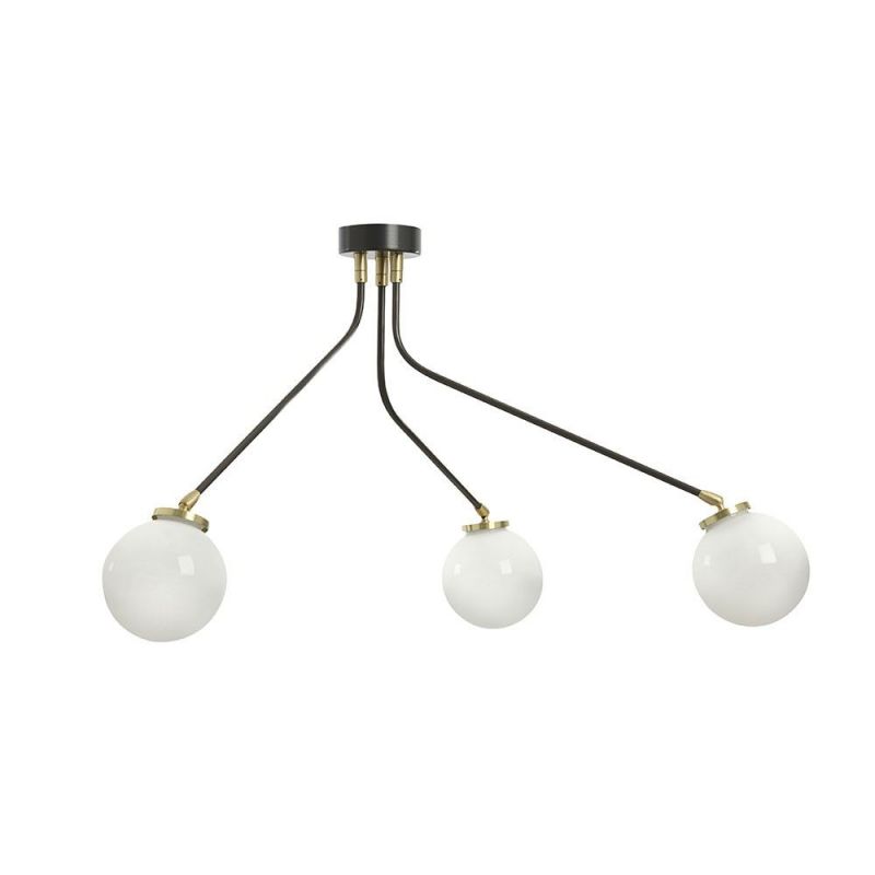 Vatnuvyo lámpara de techo moderna minimalista de metal, vidrio y latón