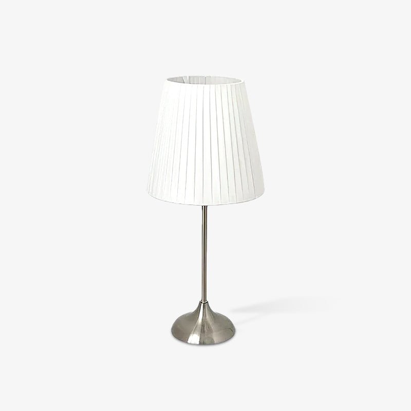 Simplicity lámpara de mesa con pantalla de tejido plisado