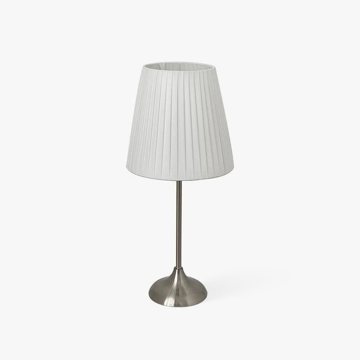 Simplicity lámpara de mesa con pantalla de tejido plisado